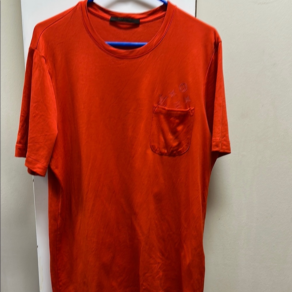 Louis Vuitton deep orange Short Sleeve Tee large